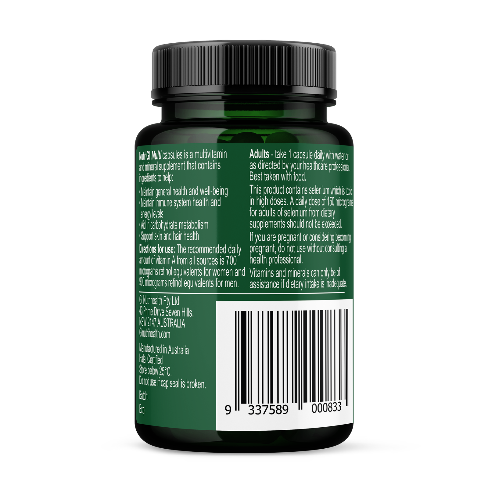 NutriGI Multi Multivitamins Australia